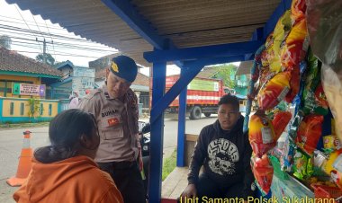 Patroli Dialogis Dan Giat Sambang Unit Samapta Polsek Sukalarang