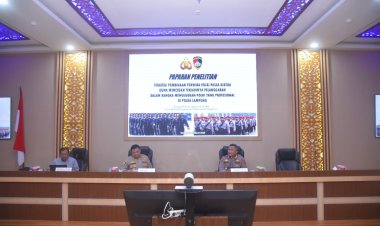 Polda Lampung ikuti Paparan Penelitian Strategi Perwira
