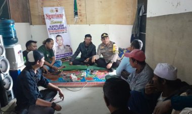 Giat Ngariung Sareng Kapolsek, Kapolsek Sukalarang Sampaikan Himbauan Kamtibmas