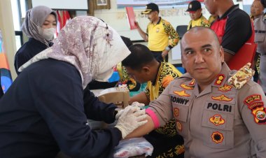 Polres Rejang Lebong Gelar Pemeriksaan Kesehatan Rutin Seluruh Anggota