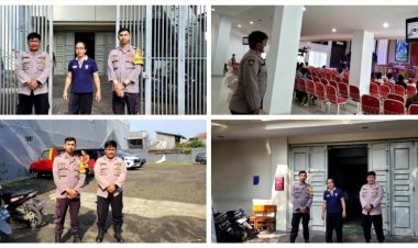 Pam Gereja, Sudah Menjadi Rutinitas Bhabinkamtibmas Polsek Sukalarang Setiap Minggu