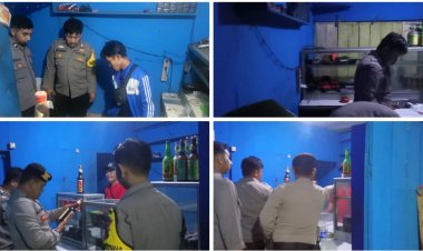 Polsek Sukalarang Gencarkan Razia Miras Jelang Bulan Suci Ramadhan