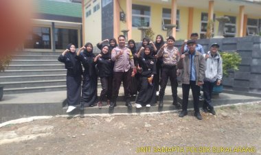 Cegah Kenakalan Remaja, Bhabinkamtibmas Polsek Sukalarang Sampaikan Pesan Kamtibmas