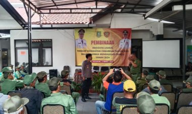 Kapolsek Cibeureum Berikan Pembinaan Kepada Anggota Satlinmas Tingkat Kecamatan Cibeureum