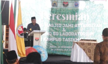 Peresmian Gedung Sekolah Labschool dan Masjid Kampus di Kampus Tasikmalaya.