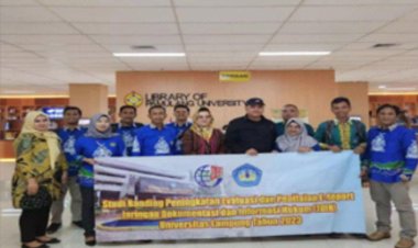 Universitas Lampung Studi Banding Ke Universitas Pamulang Mengenai  Pengembangan SDM dan Manajemen Pengelolaan JDIH