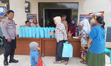 Polsek Cireunghas Polres Sukabumi Kota, Gelar Pasar Murah Ramadhan 1444 H