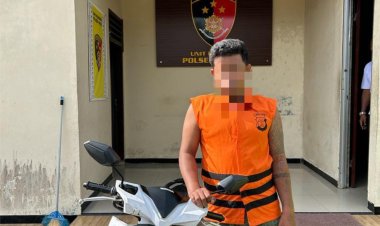 Polsek Natar Polres Lampung Selatan Bekuk Curas Modus Beli Motor lewat COD