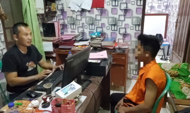 Polsek Jati Agung Lampung Selatan Tangkap Pencuri HP Tukang Cukur