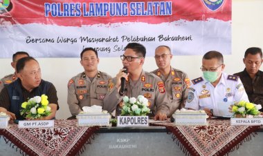 Jumat Curhat di Bakauheni, Polres Lampung Selatan AKBP Edwin Ajak Semua Unsur Menjaga Keamanan Jelang Mudik Lebaran