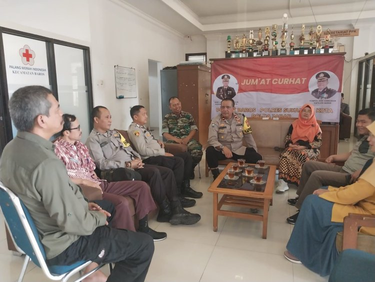 "Ngariung bersama" Kapolsek Baros dengarkan saran dan keluhan warga dan ASN Kecamatan Baros