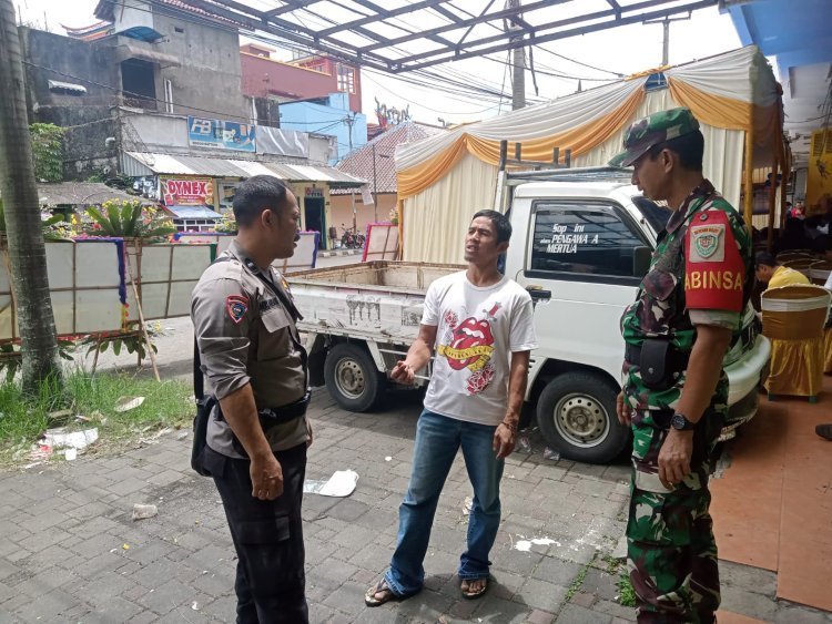 Sambangi Warga Polisi dan TNI di Sukabumi Sampaikan Imbauan Kamtibmas
