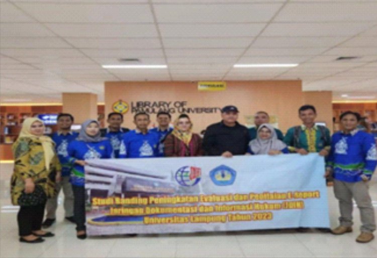 Universitas Lampung Studi Banding Ke Universitas Pamulang Mengenai  Pengembangan SDM dan Manajemen Pengelolaan JDIH