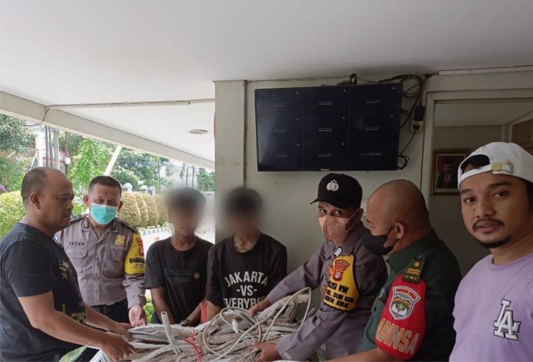 Polisi RW Polsek Kebun Jeruk Jakarta Barat Amankan Aksi Pencurian Rumah Kosong
