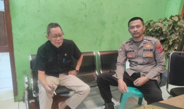 Bhabinkamtibmas Gelar Silaturahmi dengan Kepala Sekolah SMKN 1 Sukalarang