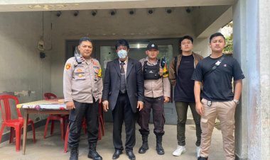 Berikan Kenyamanan  Ibadat Paskah, Polsek Cireunghas Laksanakan Pengamanan Di Gereja