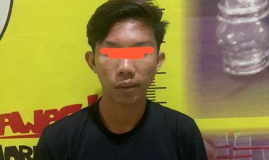 Polres Pesawaran Tangkap 1 Laki - Laki Penyalah Guna Narkotika Asal Pringsewu