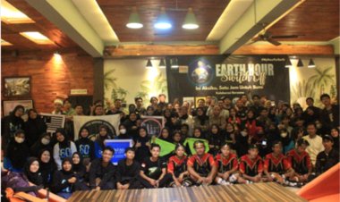 Keseruan Aksi 1 Jam untuk Bumi Bersama Earth Hours Purwokerto