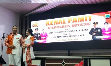 Kenal Pamit Kapolres Bitung Selesai Sudah, AKBP Tommy Bambang Souissa Mohon Dukungan