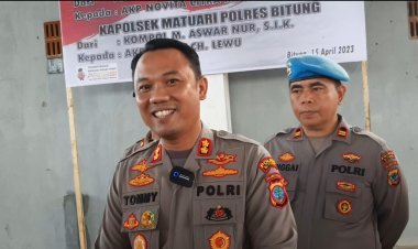 Gelar Sertijab Kapolsek Matuari Bitung dan Kasat Lantas Polres Bitung, ini Pesan AKBP Tommy Bambang Souissa