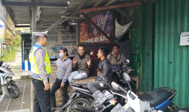 Unit Lantas Polsek Sukalarang Gencarkan Dikmas Lantas Menjelang Lebaran