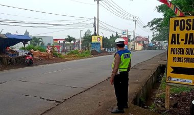 Ops Ketupat Lodaya 2023, Polsek Sukalarang Gatur Lalin Pagi