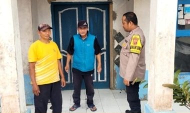 Laksanakan Sambang Di Desa Binaan, Bhabinkamtibmas Sampaikan Himbauan Kamtibmas