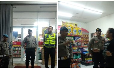 Kontrol Minimarket, Giat Patroli Ops Ketupat 2023 Kapolsek Sukalarang
