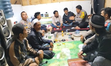 Kapolsek Sukalarang Melaksanakan giat sambang Antisipasi Maraknya Geng Motor