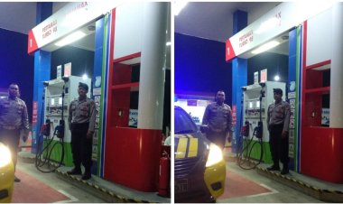 Patroli Malam Monitoring Ketersediaan BBM Ke SPBU Cimangkok Sukalarang