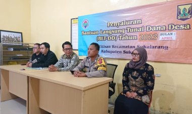 Bhabinkamtibmas Desa Tititsan Monitoring Penyaluran BLT DD Tahun Anggaran 2023