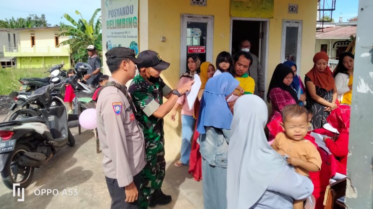 Sinergitas TNI - Polri Lakukan Monitoring PIN Polio