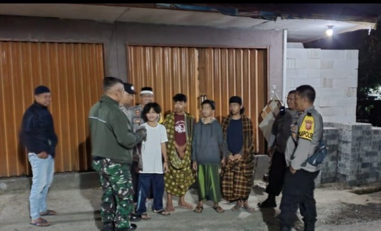 Antisipasi Kejahatan, Polsek Cireunghas Polres Sukabumi Kota Laksanakan Patroli Malam Hari
