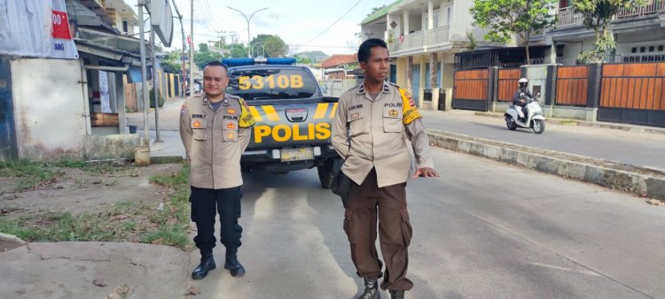 PAS SUBHUH (Patroli Setelah Subhuh) Polsek Sukaraja Polres Sukabumi Kota