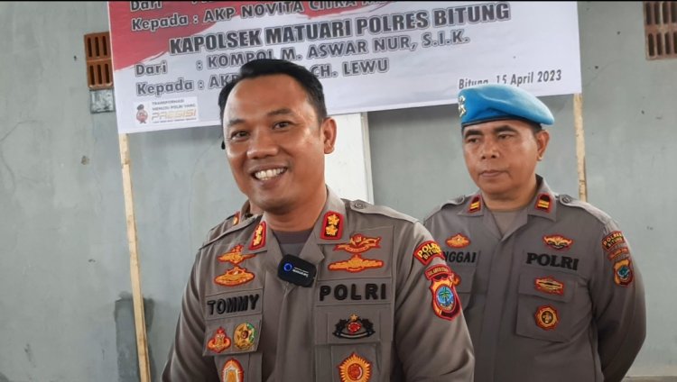 Gelar Sertijab Kapolsek Matuari Bitung dan Kasat Lantas Polres Bitung, ini Pesan AKBP Tommy Bambang Souissa