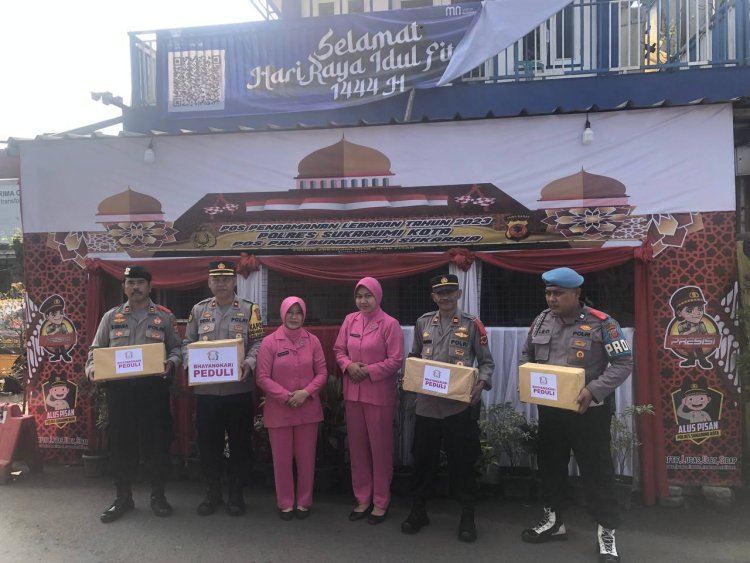 Bhayangkari Peduli Kunjungi Personil Pos Pam Ops Ketupat Lodaya