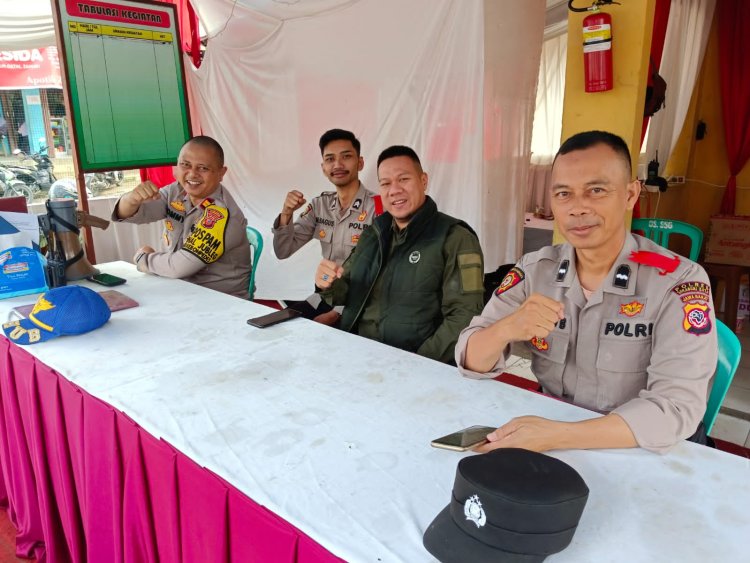Personel Polsek Cireunghas Polres Sukabumi Kota,Laksanakan Siaga Operasi Ketupat Lodaya 2023