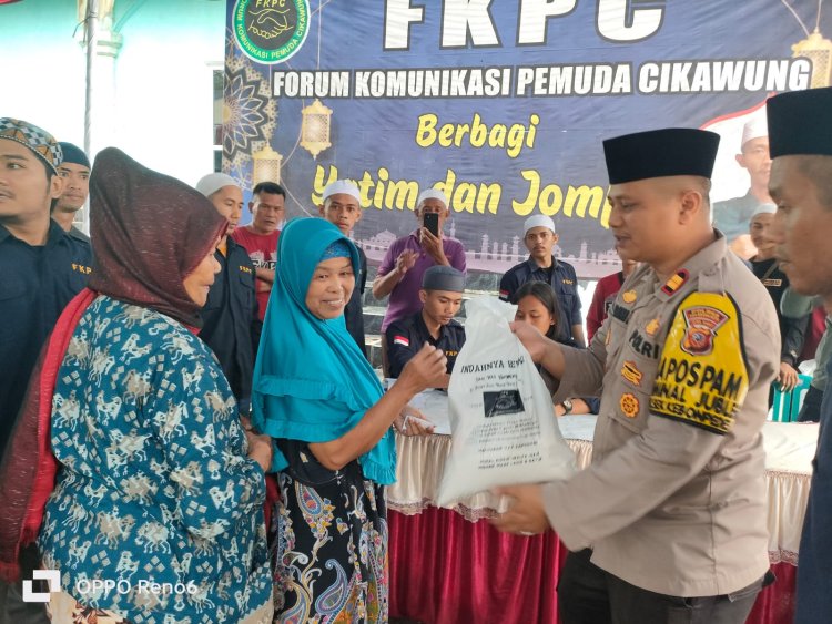 Kapolsel Kebon Pedes Hadiri Acara Berbagi Yatim dan Jompo