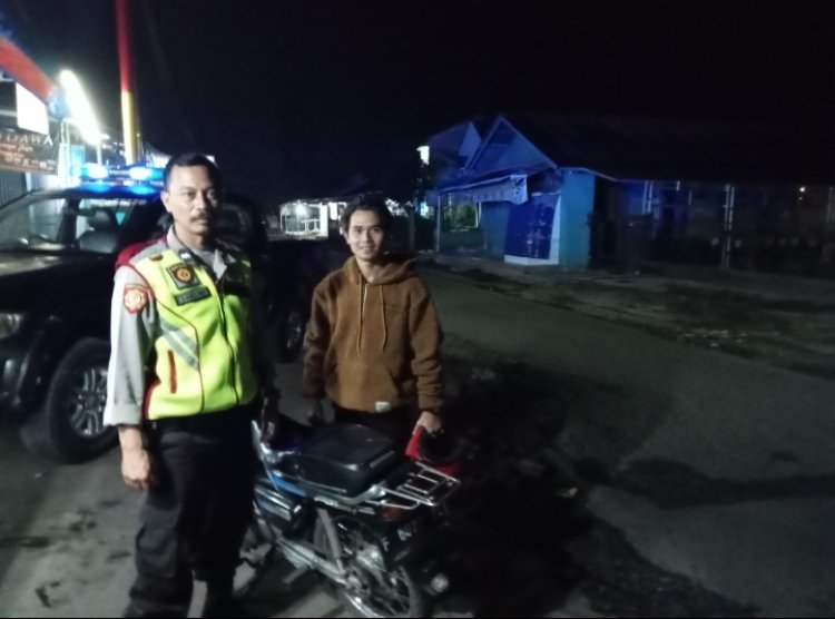 Unit Samapta Polsek Cireunghas Polres Sukabumi Kota, Lakukan Patroli Malam Operasi Ketupat Lodaya 2023