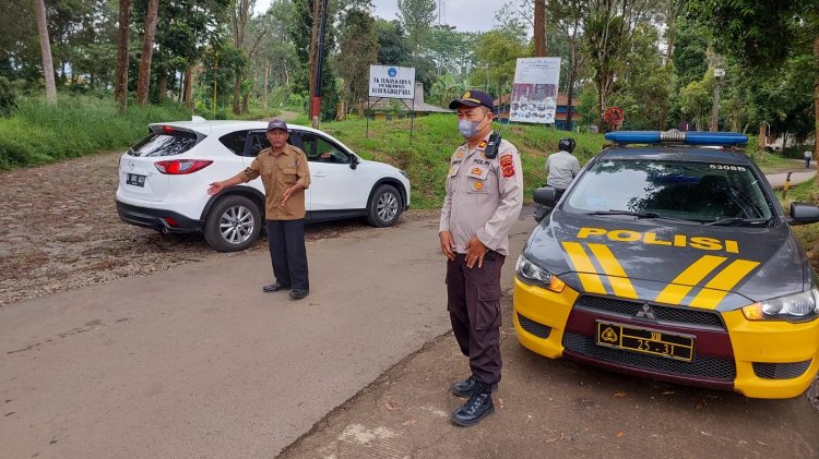 Unit Samapta Polsek Sukabumi Lakukan Patroli Di Tempat Wisata.