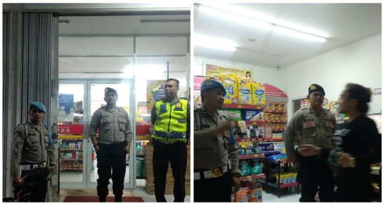 Kontrol Minimarket, Giat Patroli Ops Ketupat 2023 Kapolsek Sukalarang