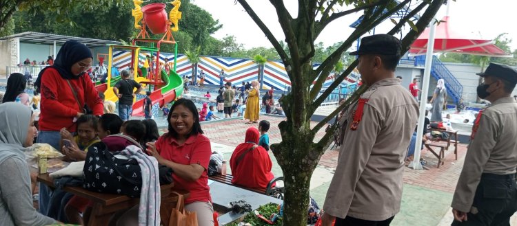 Anggota Polsek Sukabumi Lakukan Pengamanan Objek Wisata