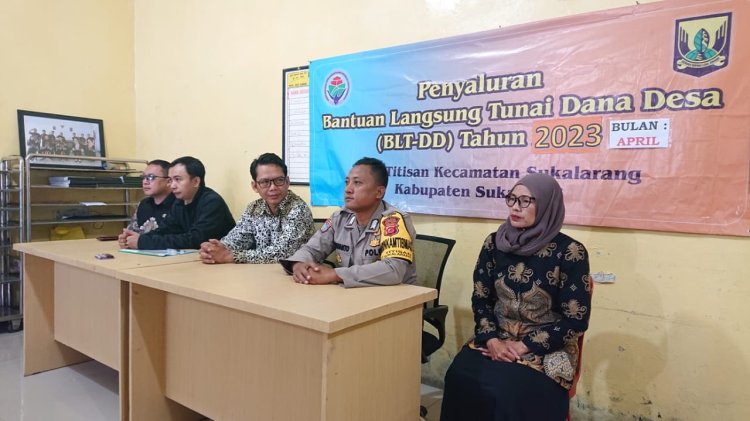 Bhabinkamtibmas Desa Tititsan Monitoring Penyaluran BLT DD Tahun Anggaran 2023