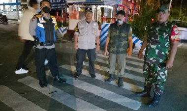 Sinergitas TNI-POLRI, Bhabinkamtibmas Polsek Bandung Wetan Bersama Babinsa AD Sambang  Kontrol Siskamling di RW 03