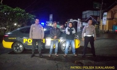 Patroli Strong Poin Malam Hari Wujudkan Situasi Kamtibmas Yang Aman
