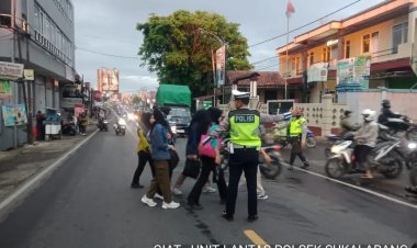 Gatur Lalin Pagi, Bentuk Pelayanan Polsek Sukalarang Kepada Masyarakat