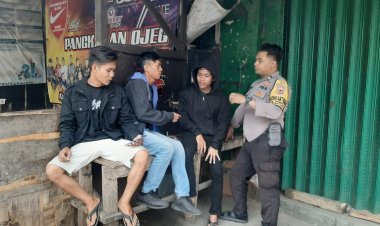 Pelihara Kamtibmas, Bhabinkamtibmas Polsek Sukalarang Sambang Warga Binaan