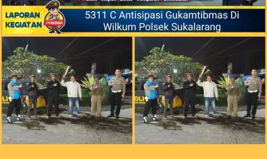 Polsek Sukalarang Gencar Laksanakan Patroli Malam Hari