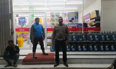 Patroli malam ciptakan kamtibmas yang kondusif di minimarket