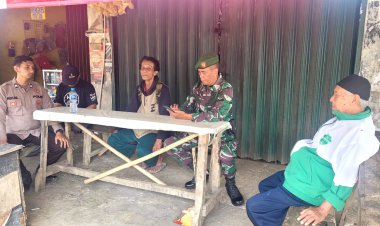 Bhabinkamtibmas Sampaikan Pesan Pesan Dan Himbauan Kamtibmas Melalui Giat Sambang